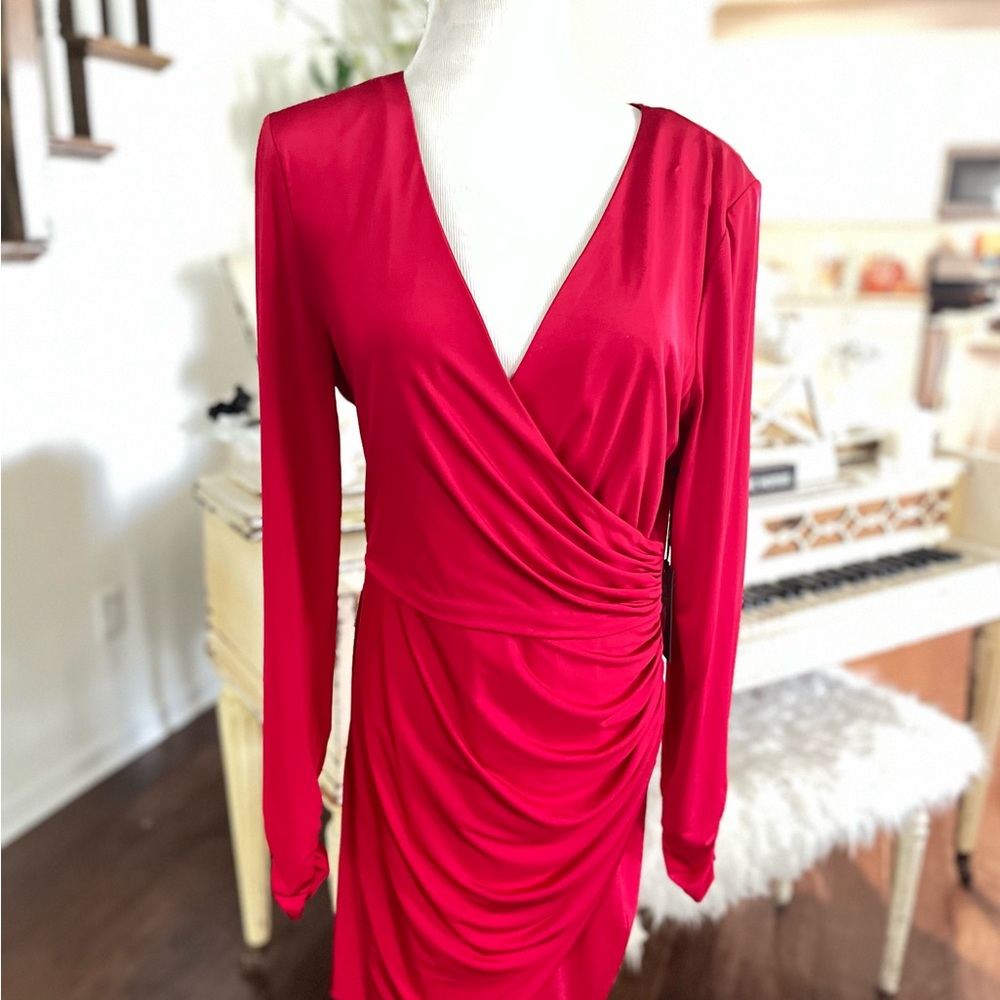 Red Designer Cocktail Dress